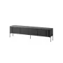 Móvel TV cama meble VERA 190x40x50 cm – tampo e estrutura preto mate