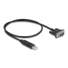 Adaptador USB 2.0 para série RS-232 DeLOCK 50 cm FTDI preto