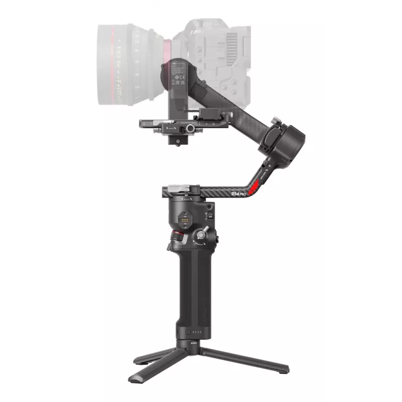 Estabilizador de câmara de mão DJI RS 4 Pro Combo preto fibra de carbono bateria 13h