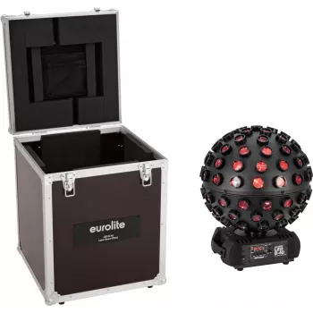 Luz de efeito LED EUROLITE B-40 HCL MK2 preto — projetor de palco/blinder compacto, LEDs RGB+UV, controlo DMX