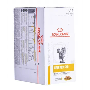 ROYAL CANIN Urinary S/O Moderate Calorie – ração húmida para gatos – 12 x 85g