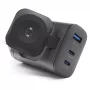 Carregador móvel RealPower 450476 Powerbank, smartwatch, tablet Preto AC Carregamento sem fios Carregamento rápido Interior