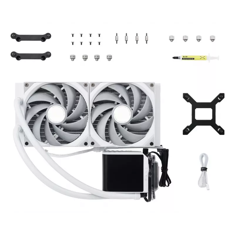 Kit de refrigeração líquida para processador TRYX PANORAMA 280 14 cm branco 1 unid.