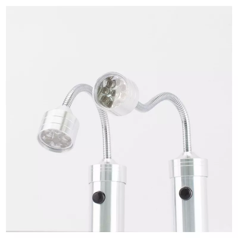 Luz para grelhador RealPower 495550 – aço inoxidável, pilha AAA, conjunto de 2 para grelhador exterior
