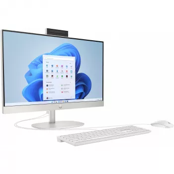 HP 24-cr0009ng AMD Ryzen™ 3 7320U 60,5 cm (23.8) 1920 x 1080 Pixel All-in-One-PC 8 GB LPDDR5-SDRAM 512 GB SSD Windows 11 Home Wi-Fi 6 (802.11ax) Branco (A04VWEA#ABD)