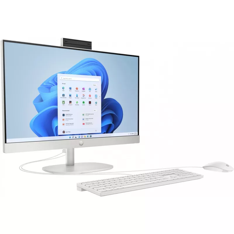 HP 24-cr0009ng AMD Ryzen™ 3 7320U 60,5 cm (23.8) 1920 x 1080 Pixel All-in-One-PC 8 GB LPDDR5-SDRAM 512 GB SSD Windows 11 Home Wi-Fi 6 (802.11ax) Branco (A04VWEA#ABD)