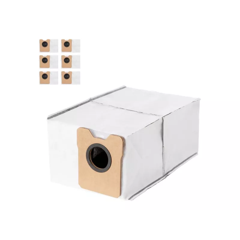 Sacos de pó pack de 6 para Eufy C10/C20 (grande capacidade) — compatível com aspirador robô Auto-Empty