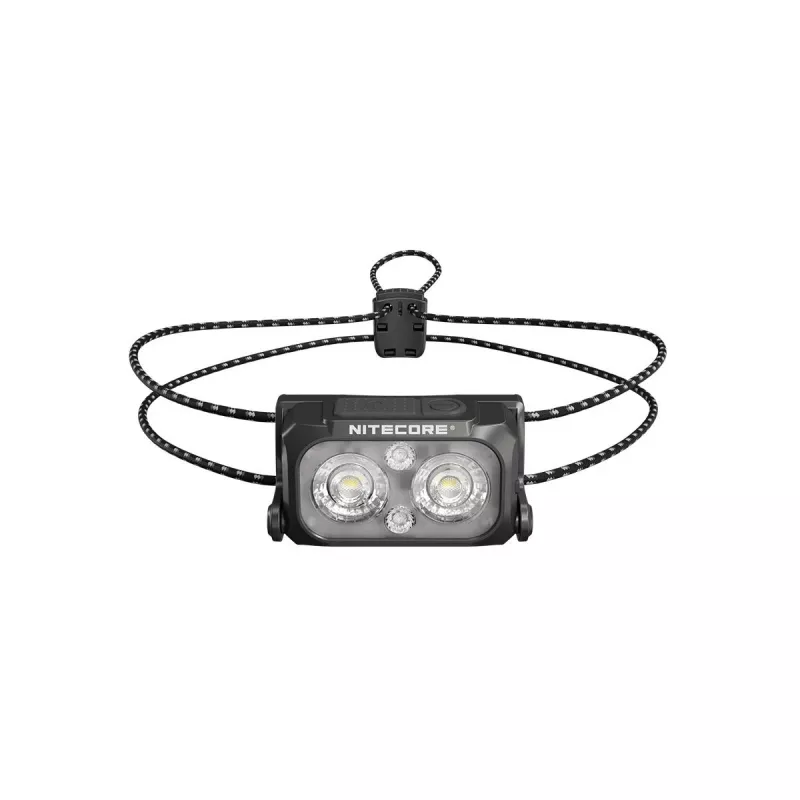 Lanterna de cabeça Nitecore NU25 MCT UL recarregável leve 400 lm temperatura multicolor