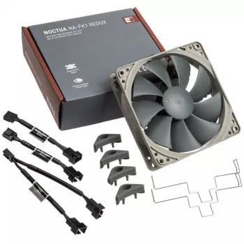 Ventoinha Noctua NA-FK1 120 mm — ventoinha de caixa PWM 12 V, 1700 rpm, 120,2 m³/h, 25,1 dB