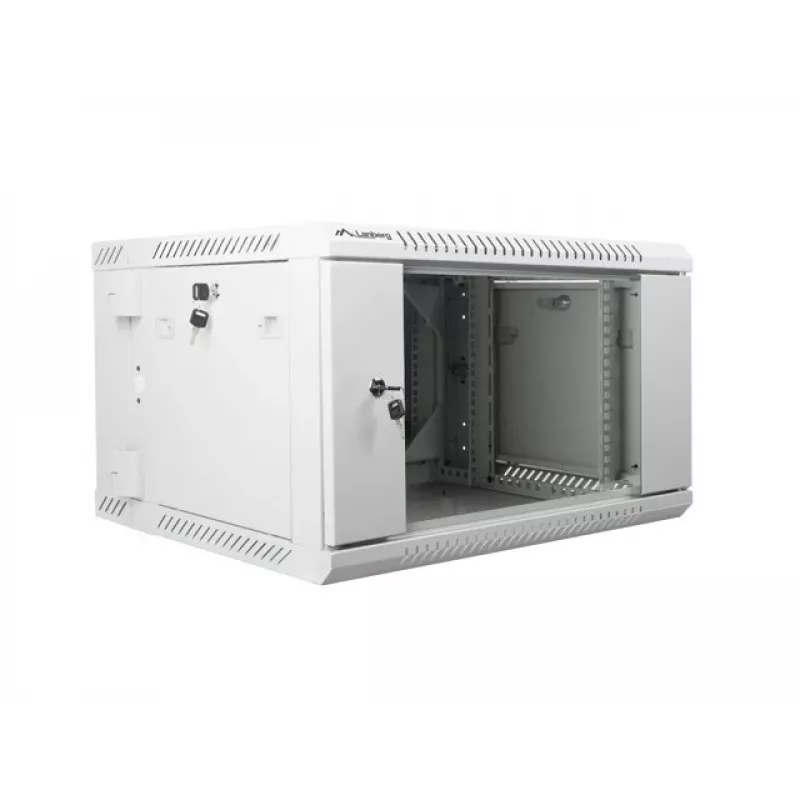 Lanberg WF02-6606-10S armário rack 6U montagem na parede cinzento