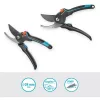 Tesoura de poda PremiumCut Pro - madeira fresca Cinzento/Turquesa, Bypass