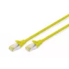 Cabo de patch Digitus CAT 6A S/FTP DK-1644-A-0025/Y 0,25 m Amarelo