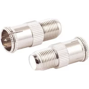 Conjunto de adaptadores ficha F rápida para conector fêmea F ShiverPeaks 85320-EC-SET2 (acessório de ligação coaxial)