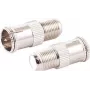 Conjunto de adaptadores ficha F rápida para conector fêmea F ShiverPeaks 85320-EC-SET2 (acessório de ligação coaxial)