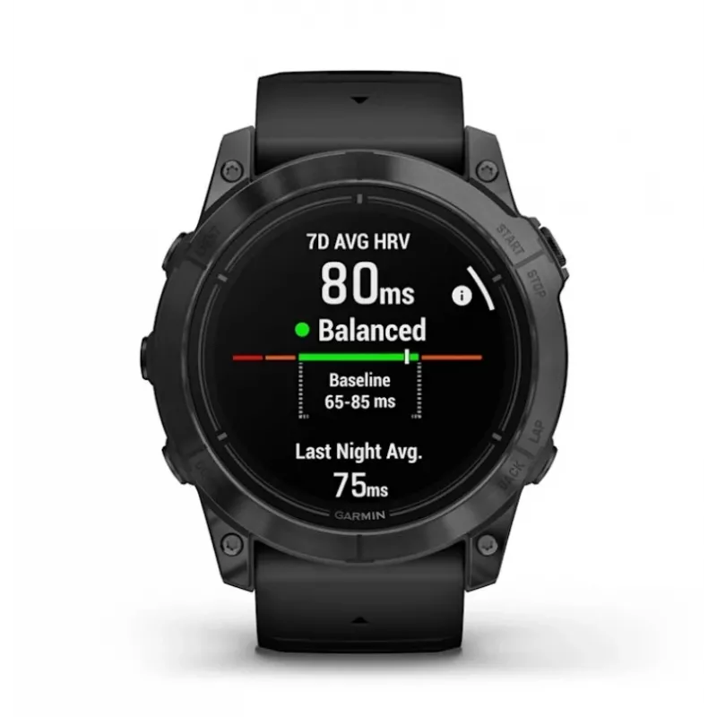 Smartwatch GARMIN epix Pro (Gen 2) — 1,4 polegadas AMOLED 454×454, 32 GB, GPS, Wi-Fi, Bluetooth, caixa de 51 mm, 98 g, silicone preto