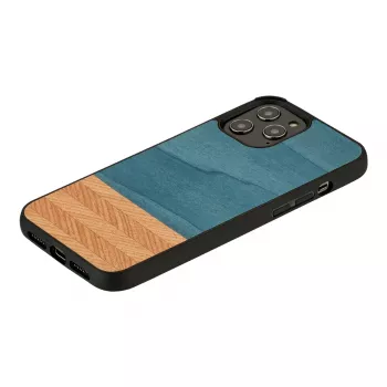Capa para telemóvel Man and Wood para iPhone 12 Pro Max Denim preto