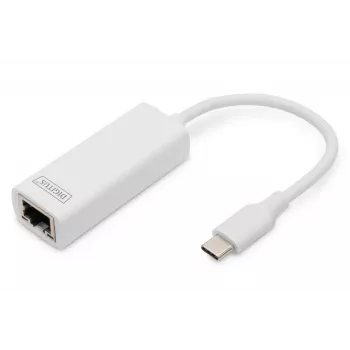 Adaptador Digitus DN-3024 USB 3.0 20 cm 1x USB-C para 1x RJ45 blindado