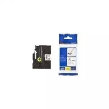 Fita de etiquetar laminada brilhante flexível Brother - 9 mm fita de etiquetar TZ