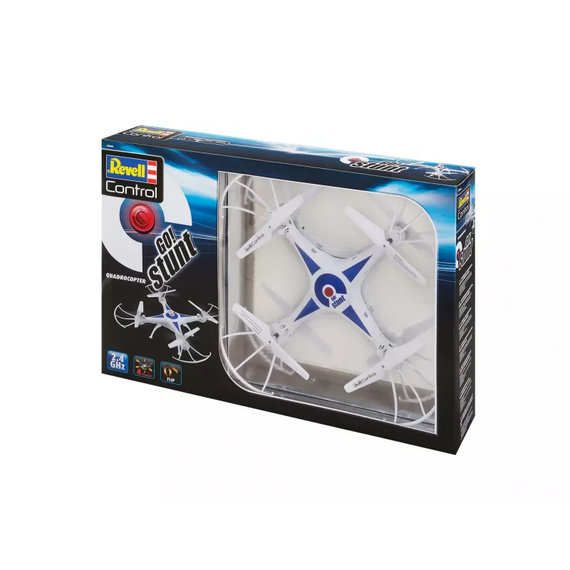 Revell GO STUNT 4 rotores quadricóptero 380 mAh azul, branco