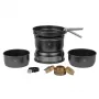 Conjunto de cozinha de campismo Trangia Travel Set 35-5 UL/BL preto – conjunto de cozinha de campismo leve e compacto