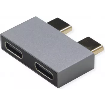 Adaptador ROLINE USB3.2Gen1 2x C - ST/BU - Adaptador - Digital/Dados (12.03.2945)