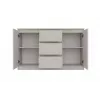 Cómoda com 2 portas e 3 gavetas, cor caxemira