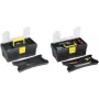 Caixa de ferramentas allit McPlus Promo 12.5 PP preto/amarelo, compartimentos vazios, modelo 476190