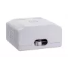 LANBERG tomada de superfície RJ-45 Cat6 OU6-0002-W branco, 2 conectores fêmea, 30×54×57 mm