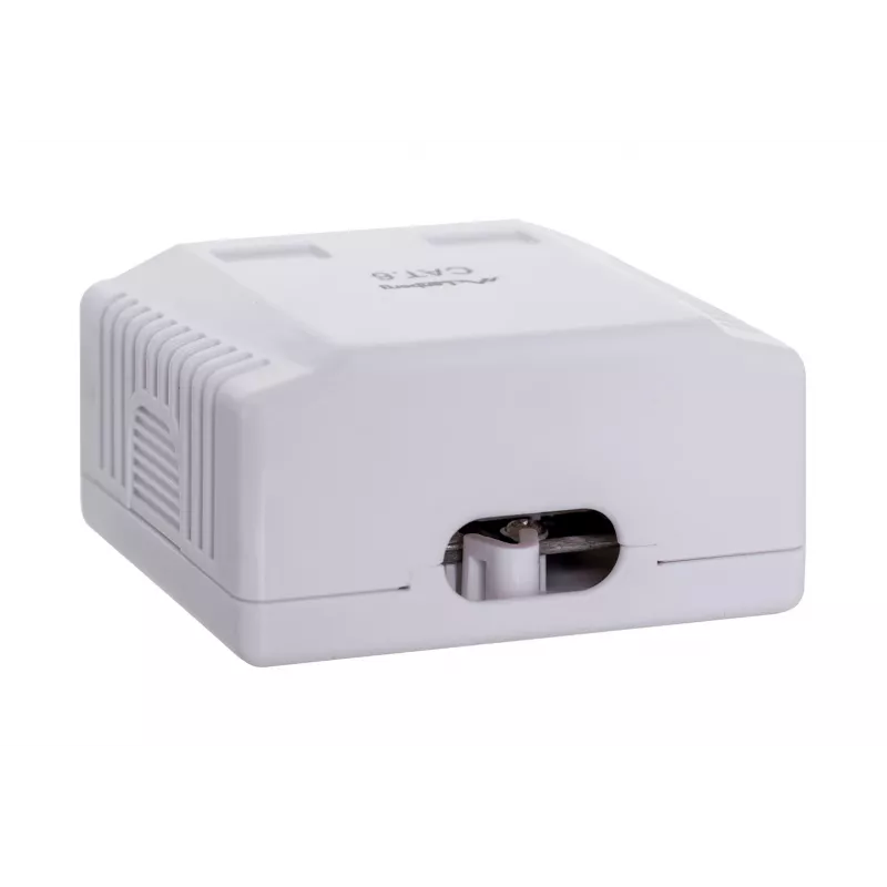 LANBERG tomada de superfície RJ-45 Cat6 OU6-0002-W branco, 2 conectores fêmea, 30×54×57 mm