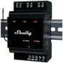 Relé inteligente Shelly Wave PRO 3 — preto, caixa de plástico, 110–240 V AC, 50–60 Hz, 0,3 W, 53×59×96 mm