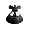 Temporizador de cozinha Alessi A09 B preto 120mm x 120mm x 90mm