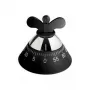 Temporizador de cozinha Alessi A09 B preto 120mm x 120mm x 90mm
