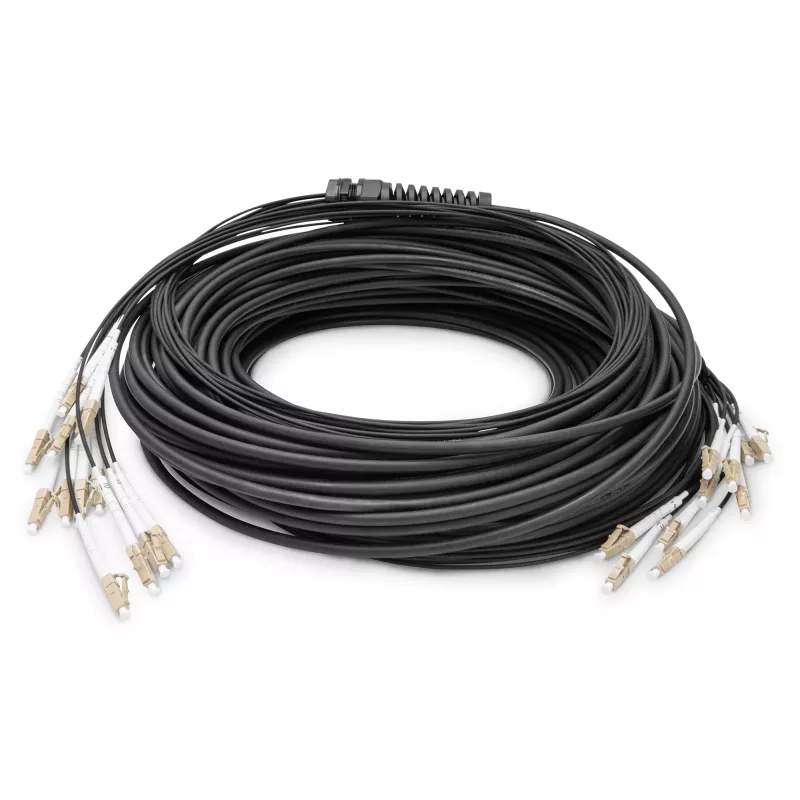 Cabo breakout Digitus DK-2433CU030BK-BBB 30 m OM4 12 fibras LC/UPC