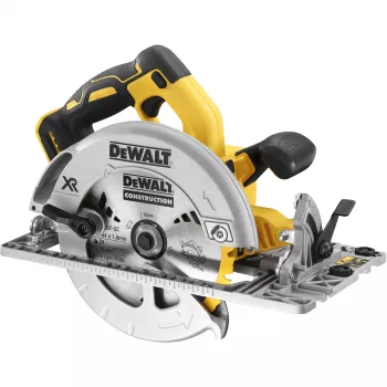 Serra circular DeWALT DCS572NT — 18 V Li‑Ion, sem escovas, lâmina de 184 mm, profundidade de corte 58 mm (90°), inclinação 57°