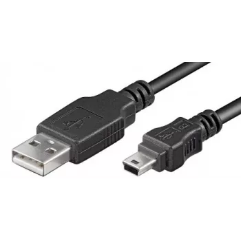 Cabo de extensão USB LogiLink USB Type-A, 4 pinos (M) para Mini-USB Type-B, 5 pinos (M) 1,8 m (USB Hi-Speed)