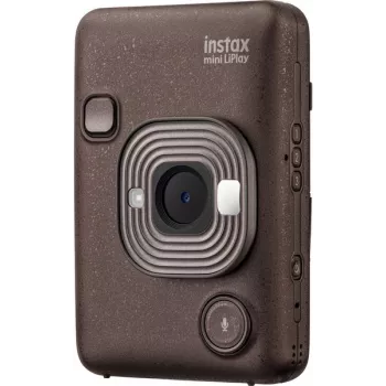 Câmara instantânea Fujifilm Instax mini LiPlay — 1/5 polegadas 2560×1920 CMOS, imprime 86×54 mm, 2,7 polegadas TFT, bronze