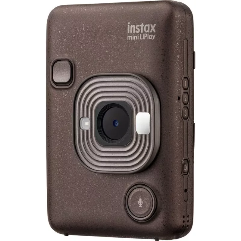 Câmara instantânea Fujifilm Instax mini LiPlay — 1/5 polegadas 2560×1920 CMOS, imprime 86×54 mm, 2,7 polegadas TFT, bronze