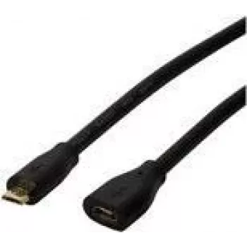 Logilink - Cabo de extensão USB - Micro-USB Type B (macho) para Micro-USB Type B (fêmea) - USB 2.0 - 3 m - preto (CU0124)