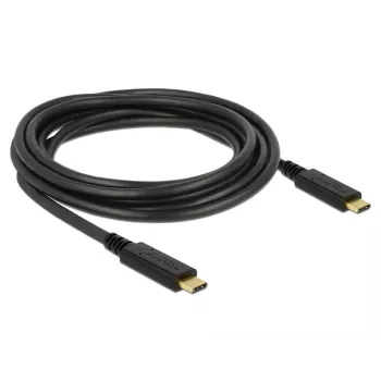 Cabo USB DeLOCK 83325 USB 2.0 3 m USB-C preto