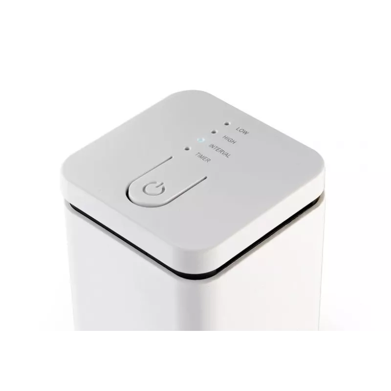Stylies Elara COP000850 difusor de aromas, 1,3 W, para divisões até 15 m², 2 níveis de velocidade, temporizador, alimentação por USB/pilhas/adaptador, 74 x 74 x 100 mm, branco