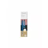 Caneta de tinta permanente Pelikan Jazz Noble Elegance P36 sistema de cartuchos azul prateado