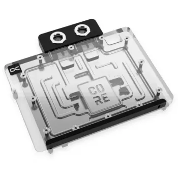 Backplate Alphacool 10260 alumínio cromado cobre preto 154 mm