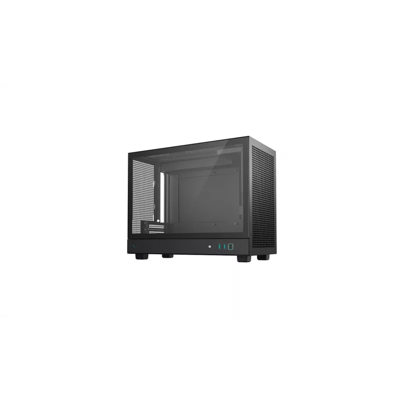 DeepCool CH160 PLUS R-CH160-BKNGM0-G caixa compacta para computador (SFF), Mini-ITX/Micro-ATX, vidro temperado, preta