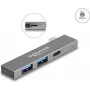 Hub USB DeLOCK 3 portas fino USB Type-C 5 Gbps 2 x Type-A