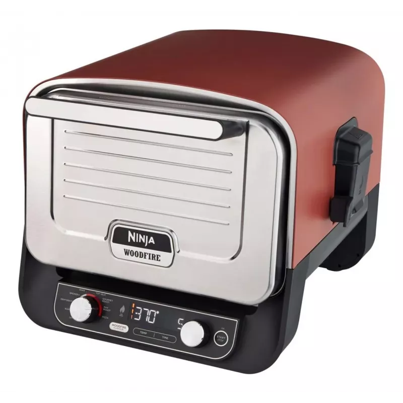 Ninja Woodfire OO101EU forno elétrico de exterior, forno de pizza e fumeiro, 2400 W