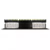 Painel de ligação DeLOCK 66876 1U Cat6a preto metal