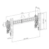 Suporte de parede para TV SBOX LVW02-48T para ecrãs de 37–70 polegadas, máx. 70 kg, VESA até 800×400