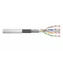 Cabo de rede Digitus CAT 6 SF/UTP Twisted Pair Patchkabel Rohware 305 m cinzento
