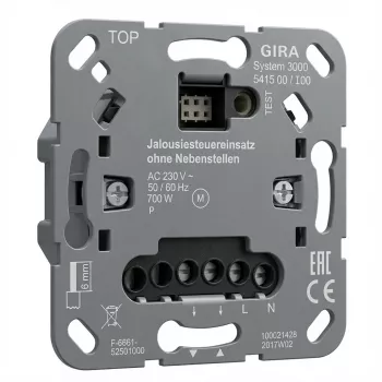 GIRA 541500 S3000 Insert de comando de persiana s/ entrada aux. (541500)