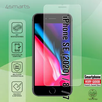 Película de proteção de ecrã 4smarts 456348 Apple iPhone SE (2020) / 8 / 7